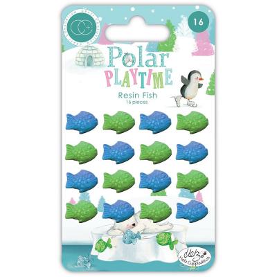 Craft Consortium Polar Playtime Embellishments - Resin Fish